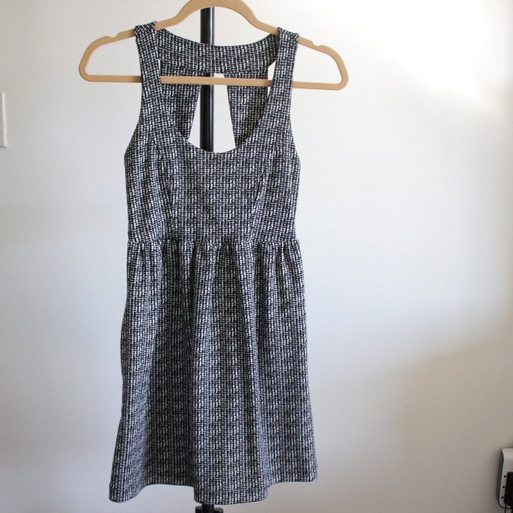 UO Silence + Noise Black + White Dress